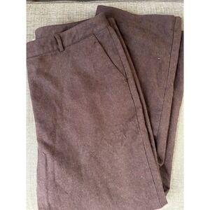 L.L.Bean Women's Cotton Blend Brown Trousers Regular Fit Size 20‎ Autumn